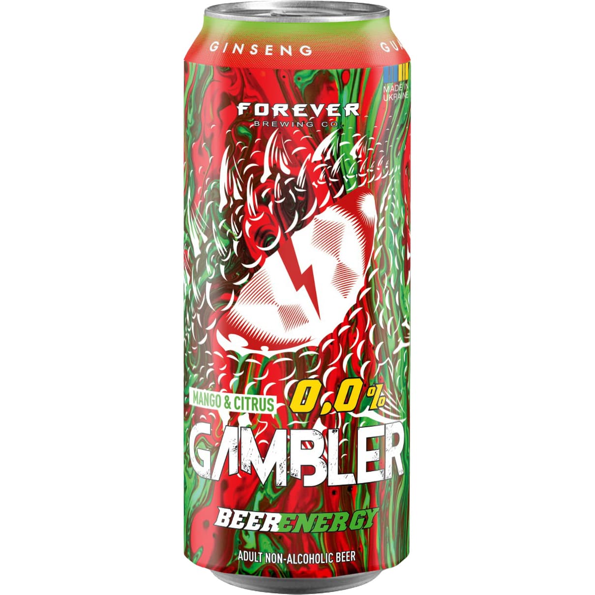 Пиво Forever Gambler безалкогольне світле нефільтроване 0.5% 0.5 л - зображення 3
