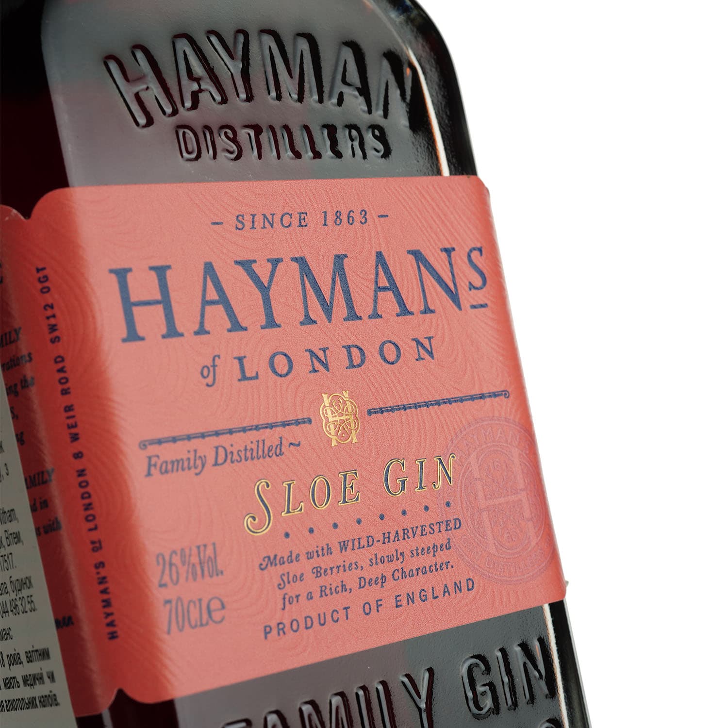 Джин Hayman's Sloe Gin, 26%, 0,7 л - зображення 6