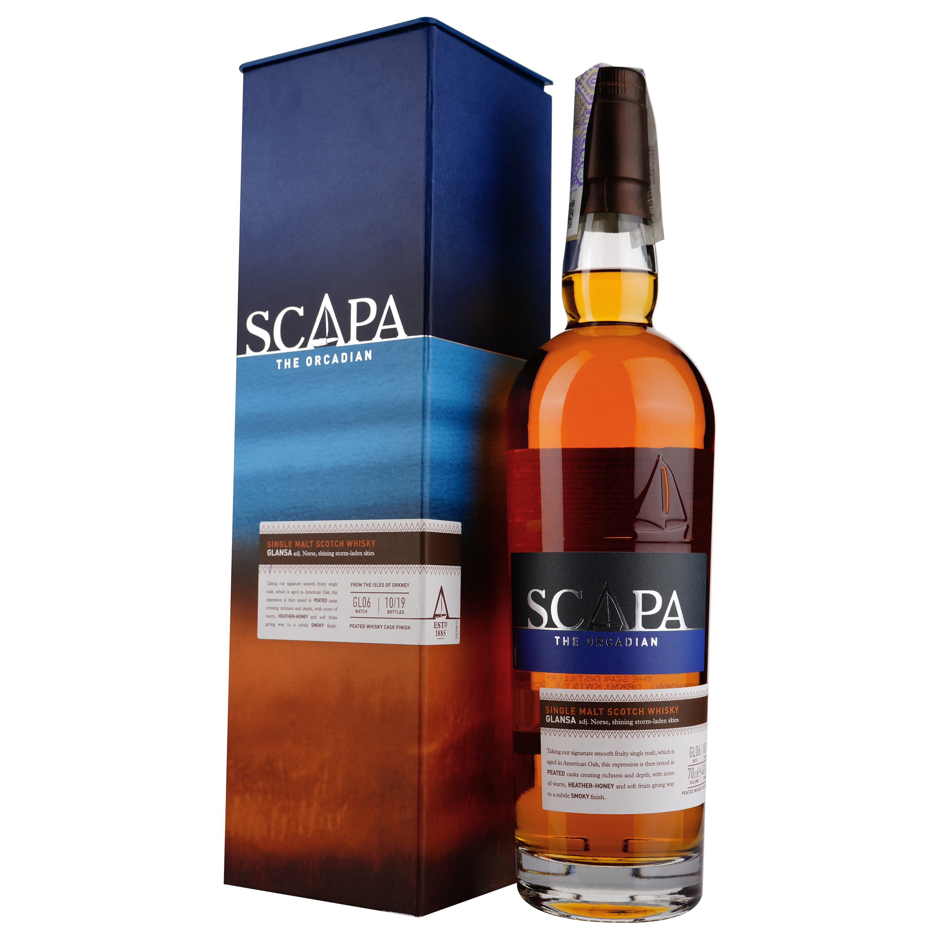 Віскі Scapa Glansa Single Malt Scotch Whisky 40% 0.7 л - зображення 1