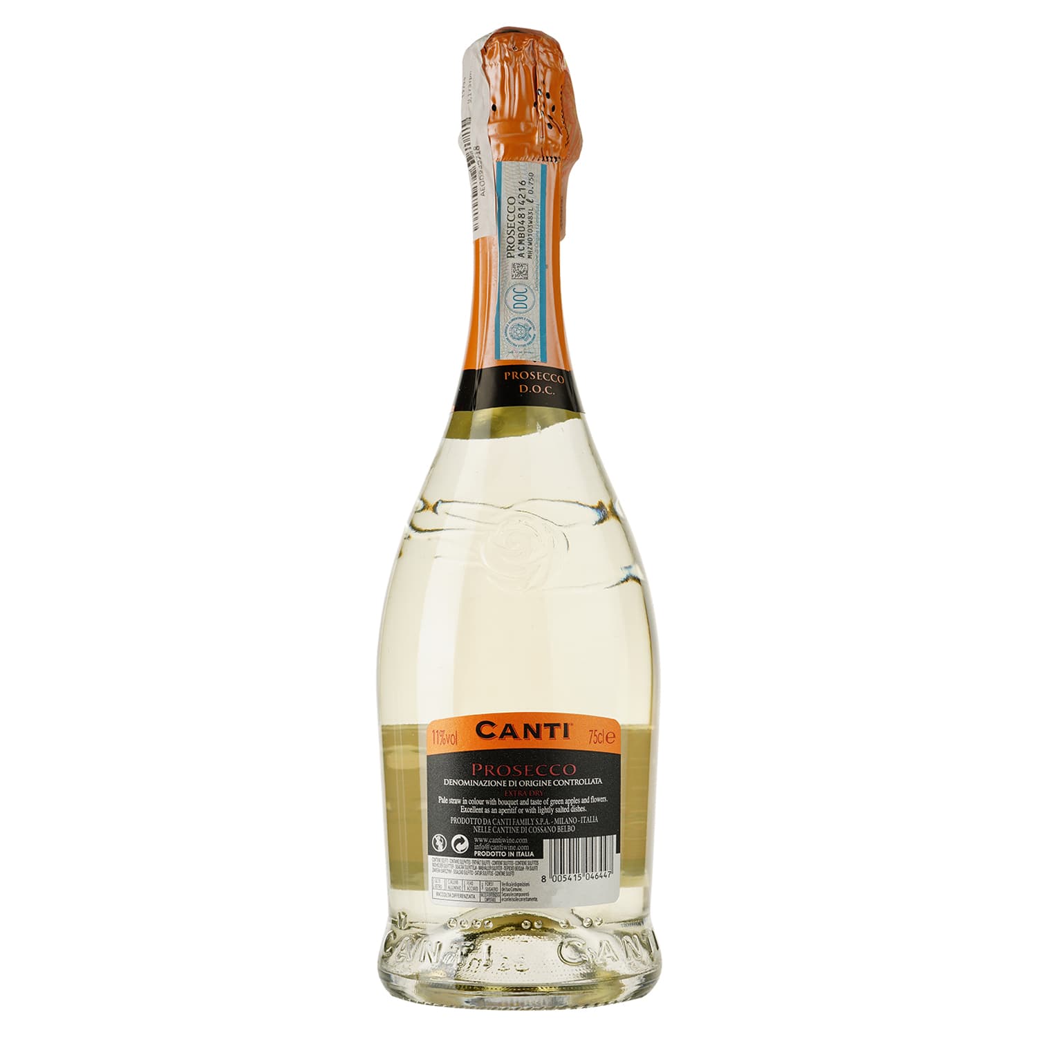 Ігристе вино Canti Prosecco Millesimato, 11%, 0,75 л + 2 келихи, в подарунковій упаковці - зображення 1