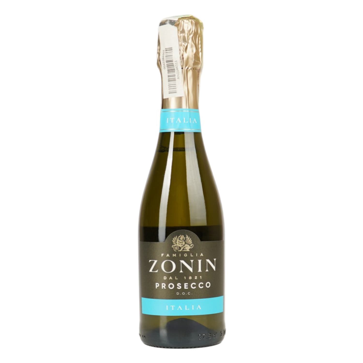 Вино ігристе Zonin Prosecco Spumante Brut Cuvee 1821 DOC 11 % біле 375 мл - зображення 1