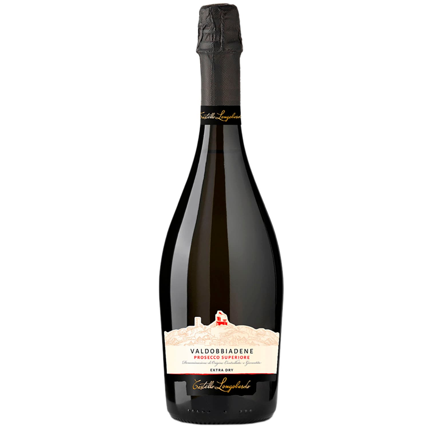 Вино ігристе Castello Longobardo Prosecco Valdobbiadene Superiore Spumante Extra Dry 11% біле сухе 0.75 л - зображення 1