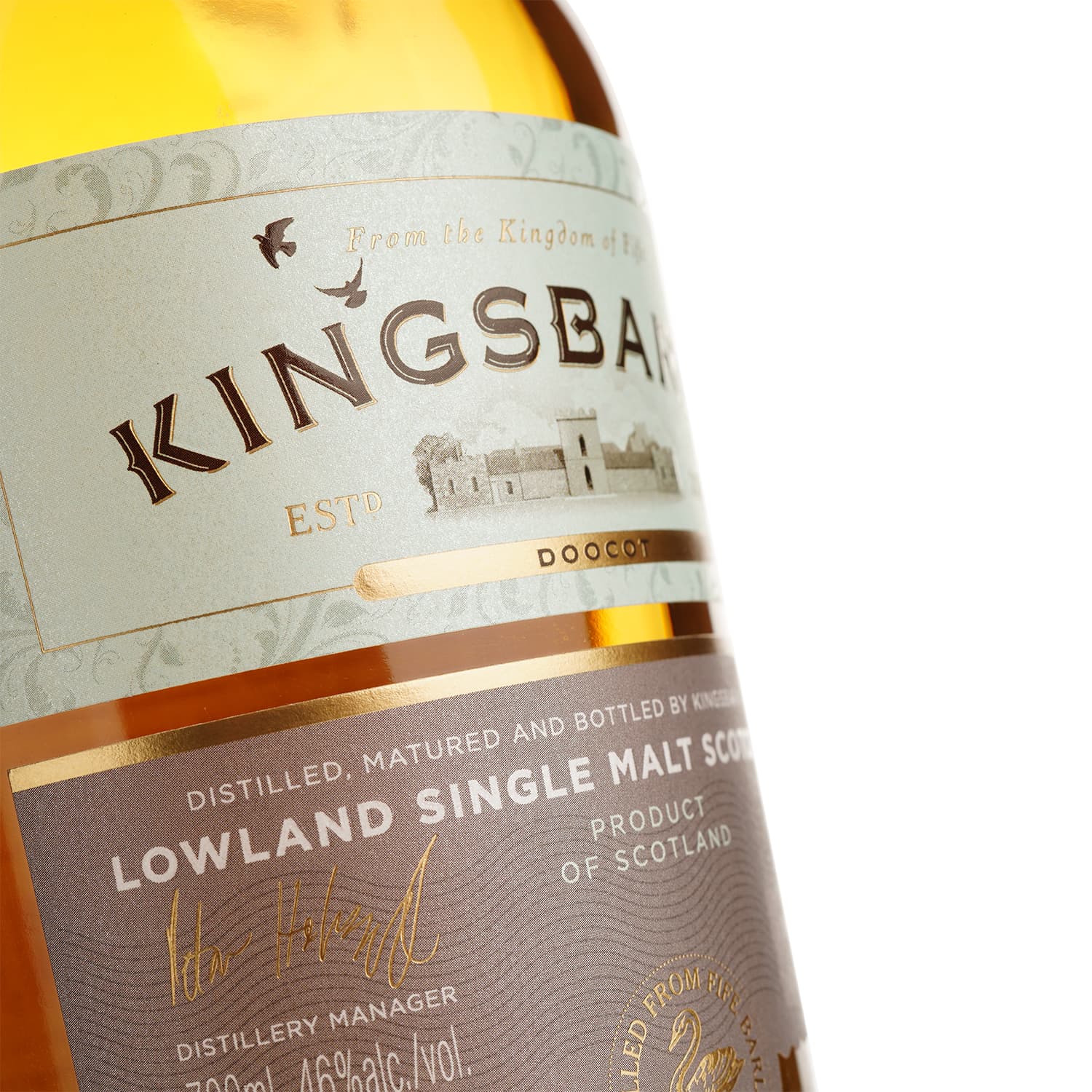 Віскі Kingsbarns Doocot Lowland Single Malt Scotch Whisky 46% 0.7 л в подарунковій коробці - зображення 4