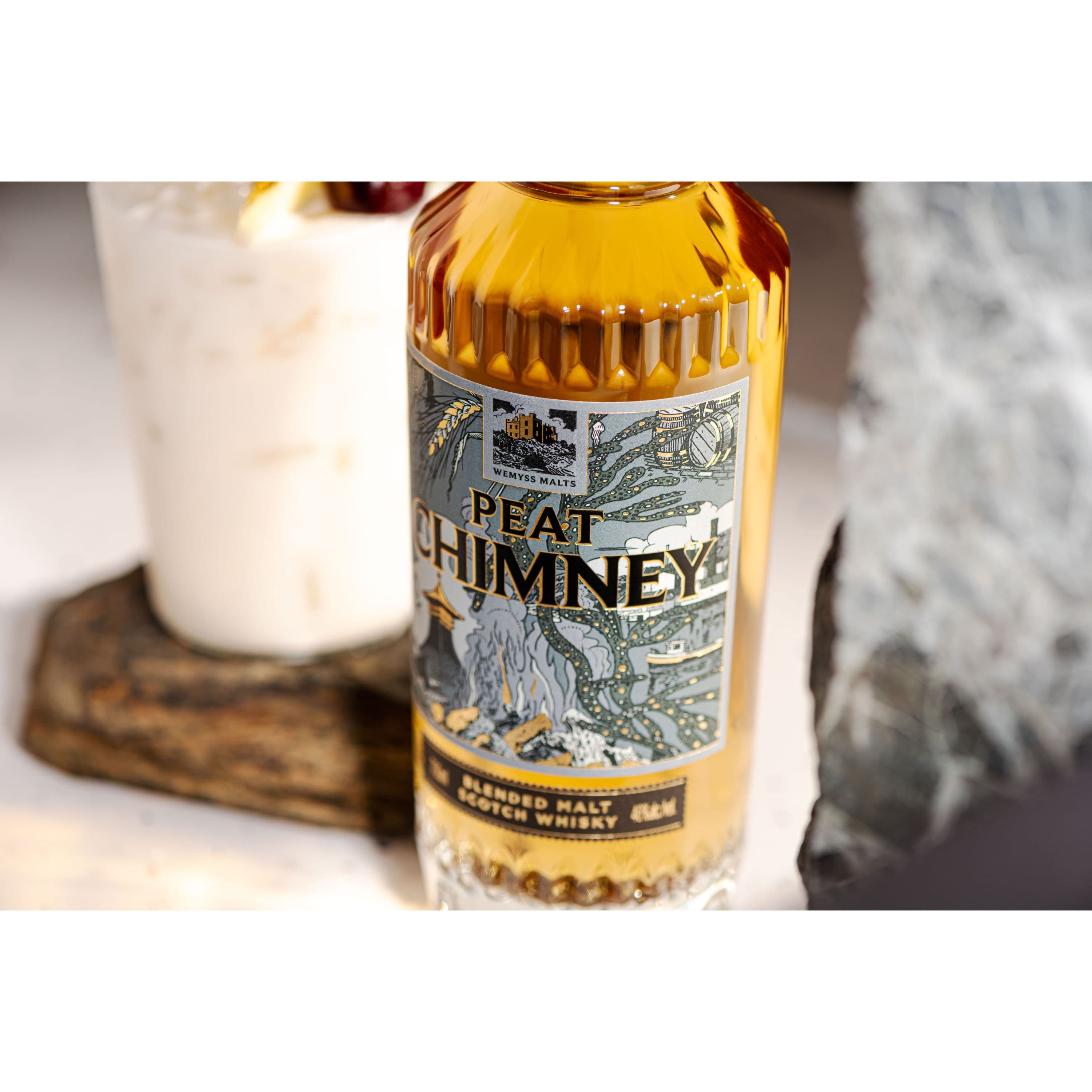 Віскі Wemyss Malts Peat Chimney Blended Malt 46% 0.7 л в подарунковій упаковці - зображення 7