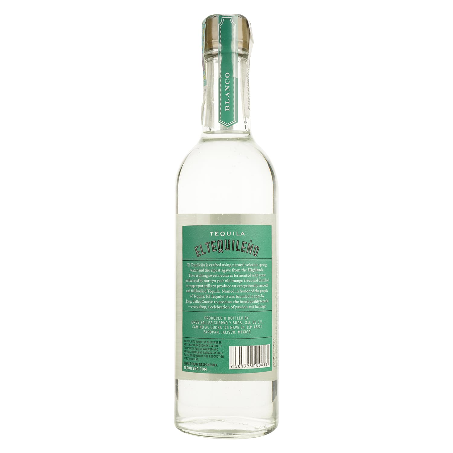Текіла El Tequileno Blanco 38% 0.5 л - зображення 3