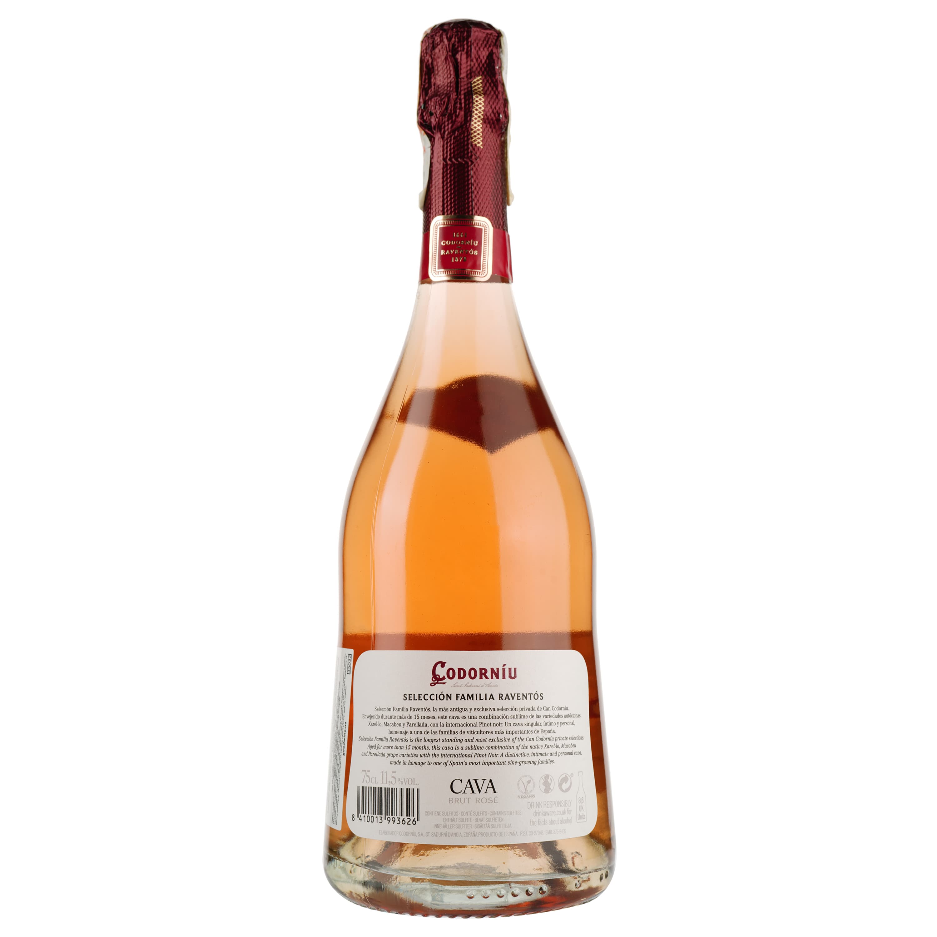 Ігристе вино Codorniu Seleccion Raventos Brut, 12%, 0,75 л - зображення 2