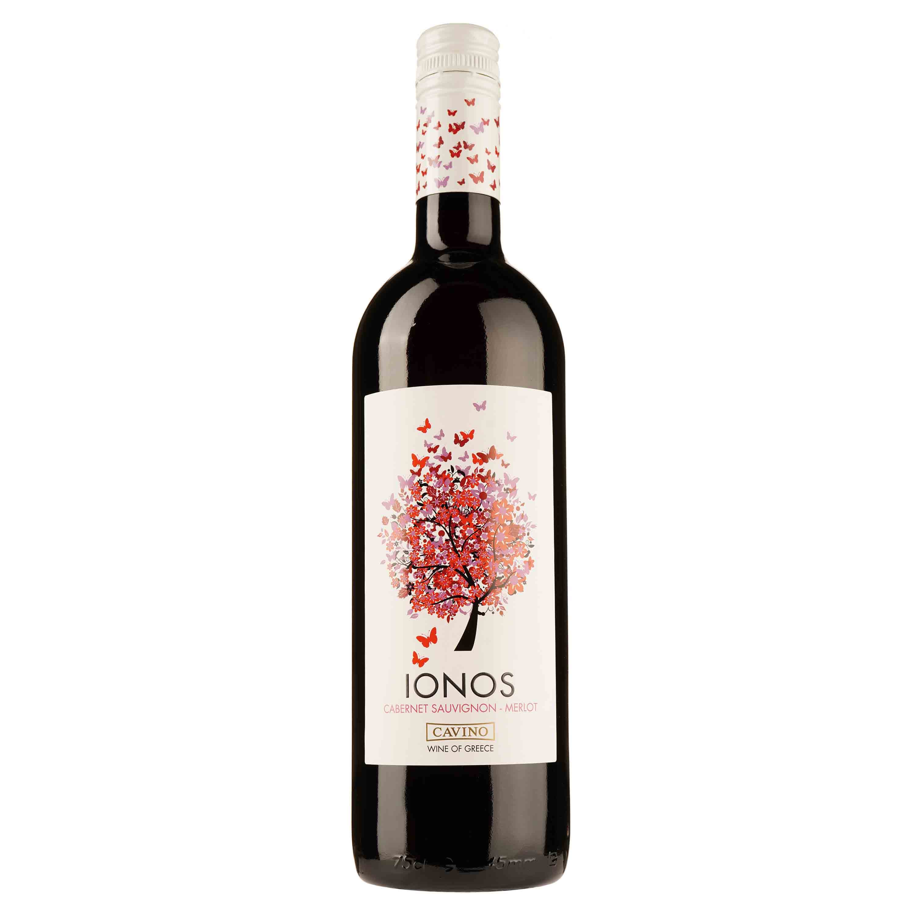 Вино Cavino Ionos, червоне, сухе, 12%, 0,75 л (8000017860548) - зображення 1