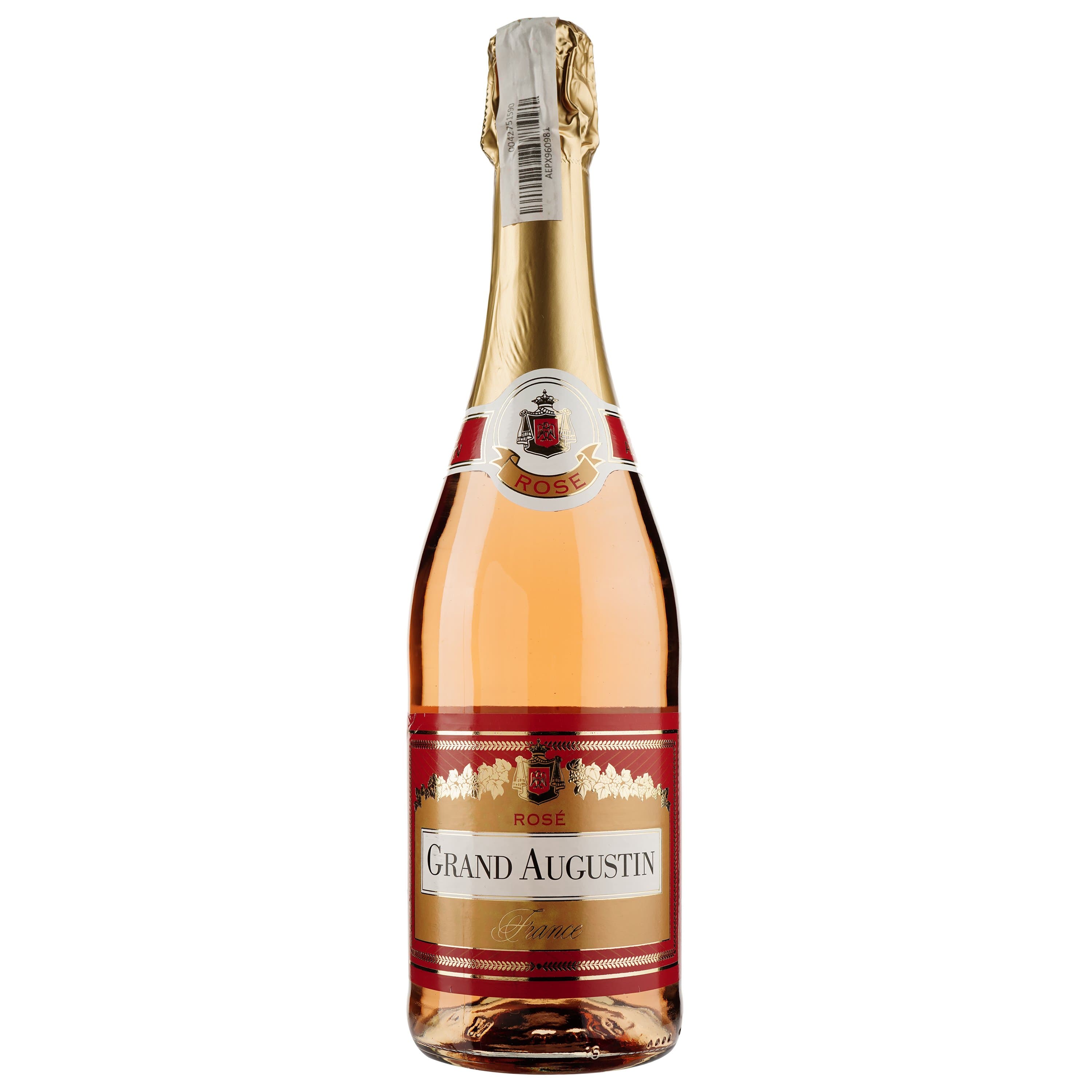 Вино ігристе Grand Augustin Rose, рожеве, брют, 0,75 л - зображення 1