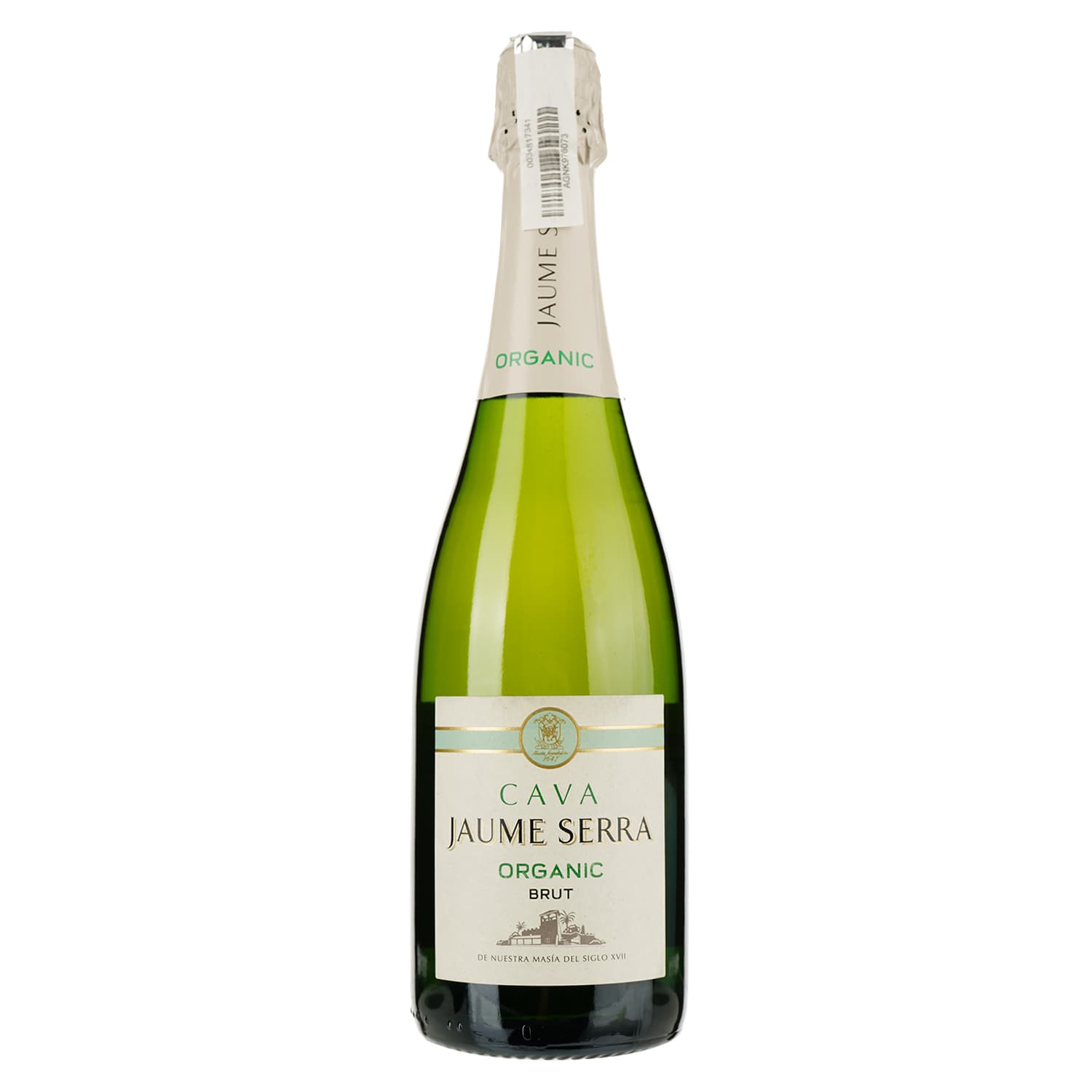 Вино ігристе Jaume Serra Cava Brut Organic, біле, брют, 11,5%, 0,75 л (39045) - зображення 1