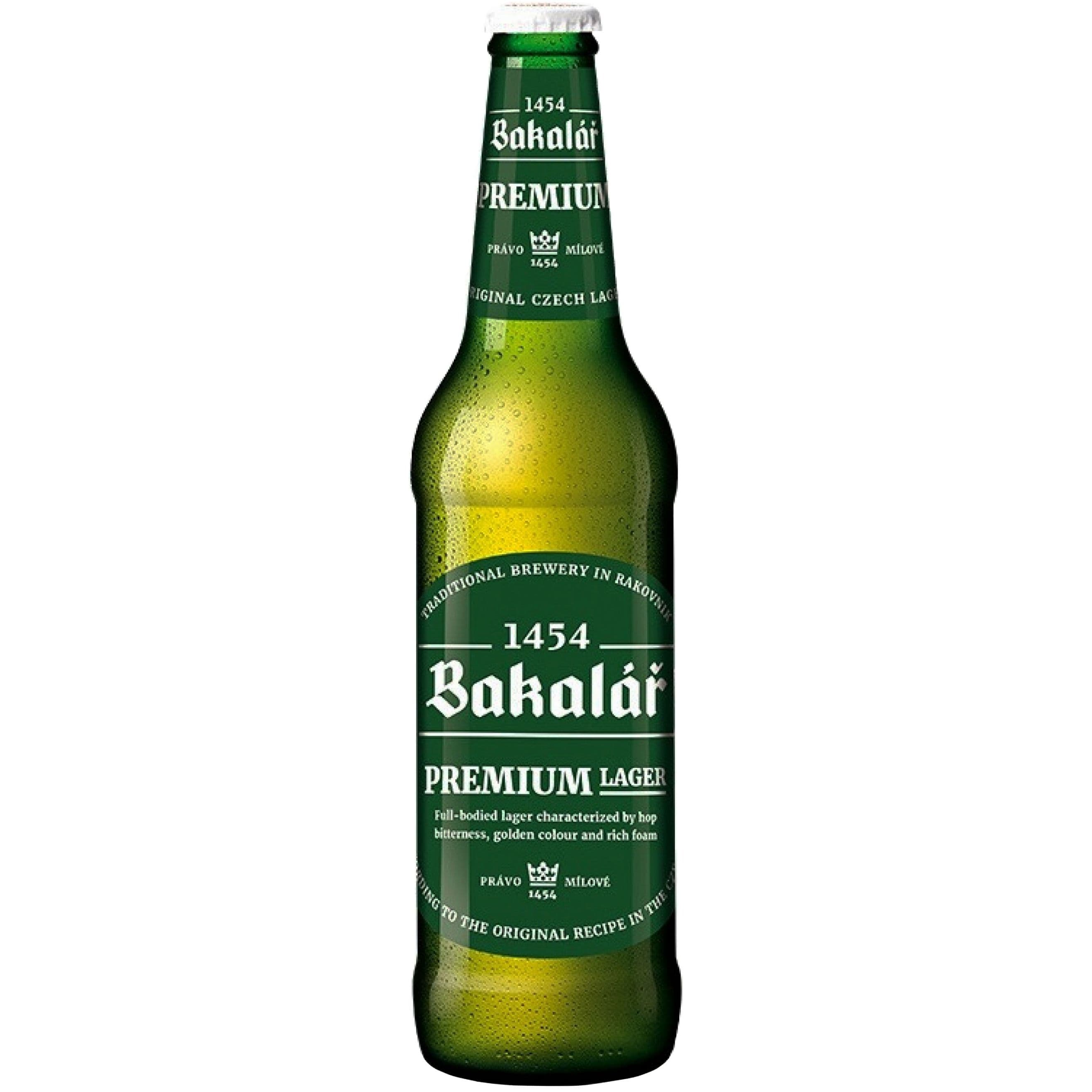 Пиво Bakalar Premium Lager світле 4.9% 0.5 л - зображення 1