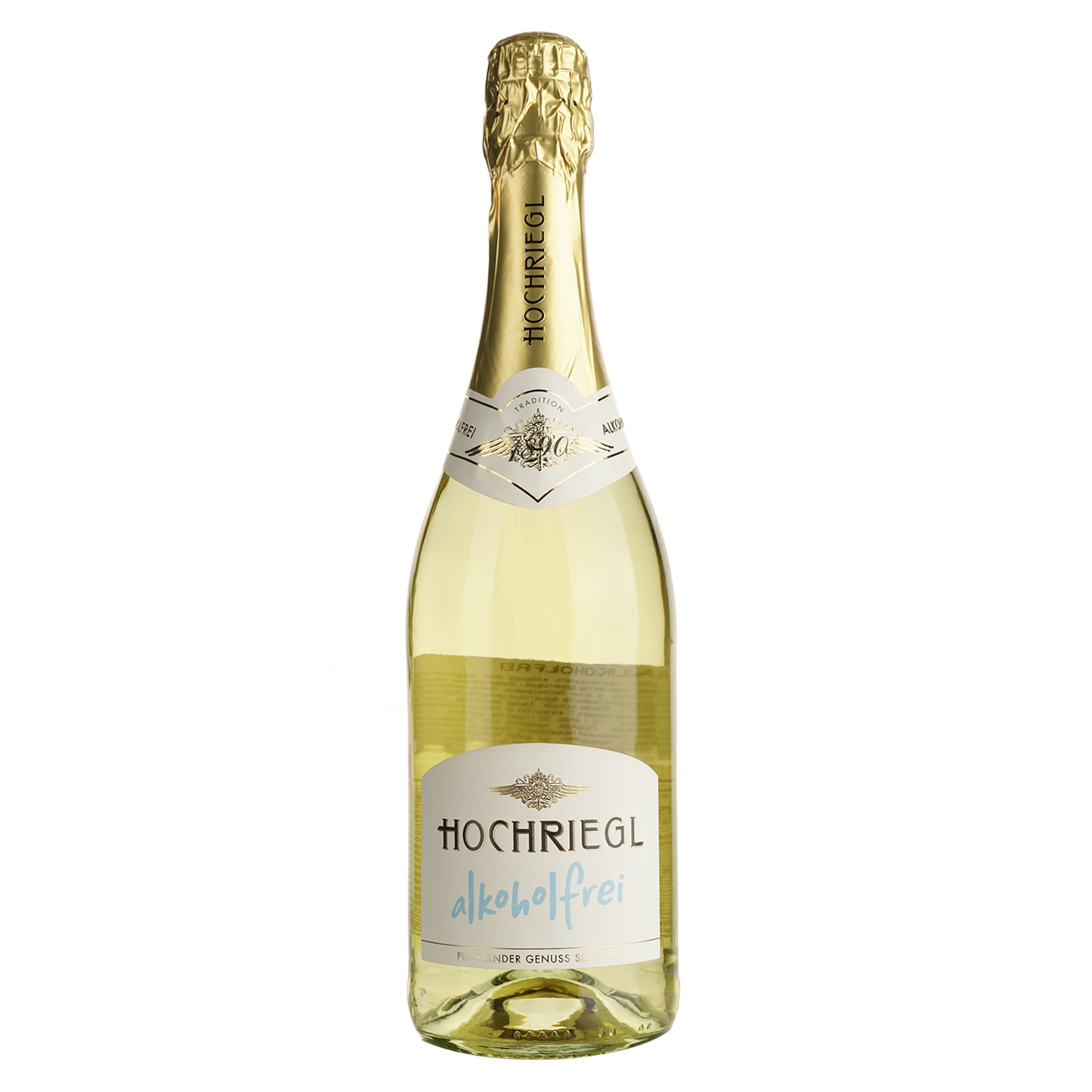 Вино ігристе Hochriegl Trocken Alcohol free біле сухе 0.05% 0.75 л - зображення 1