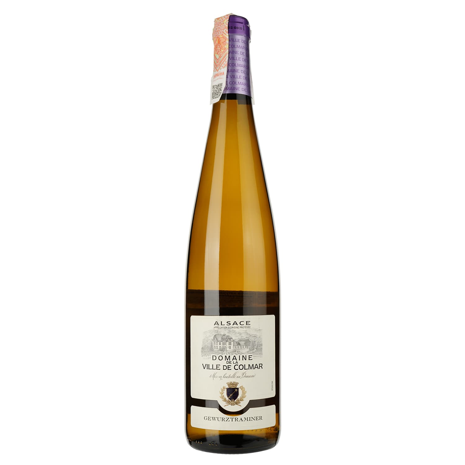Вино Domaine de la Ville de Colmar Gewurztraminer, біле, напівсухе, 0,75 л - зображення 1