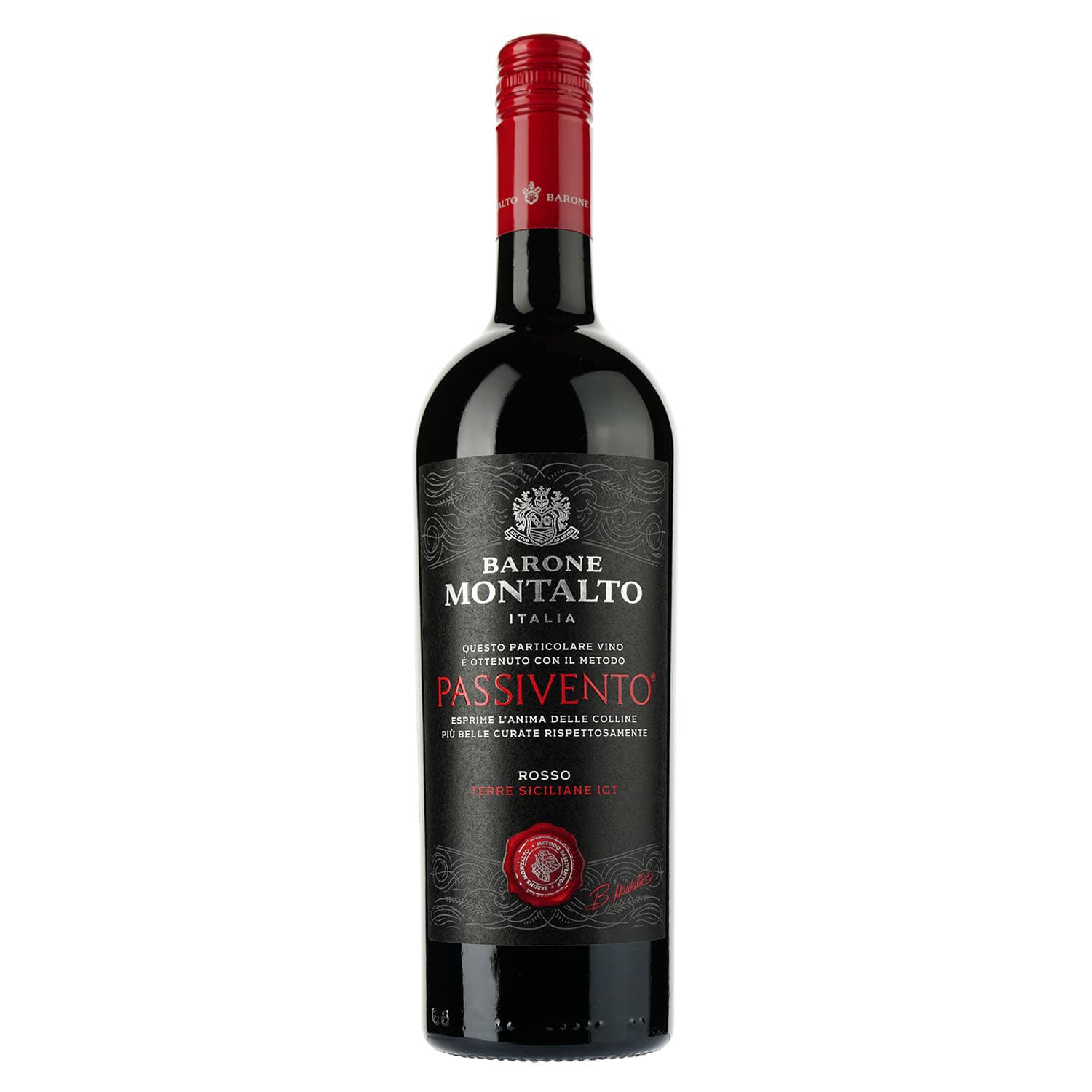 Вино Barone Montalto Passivento Rosso Terre Siciliane IGT, червоне, напівсухе, 0,75 л - зображення 2