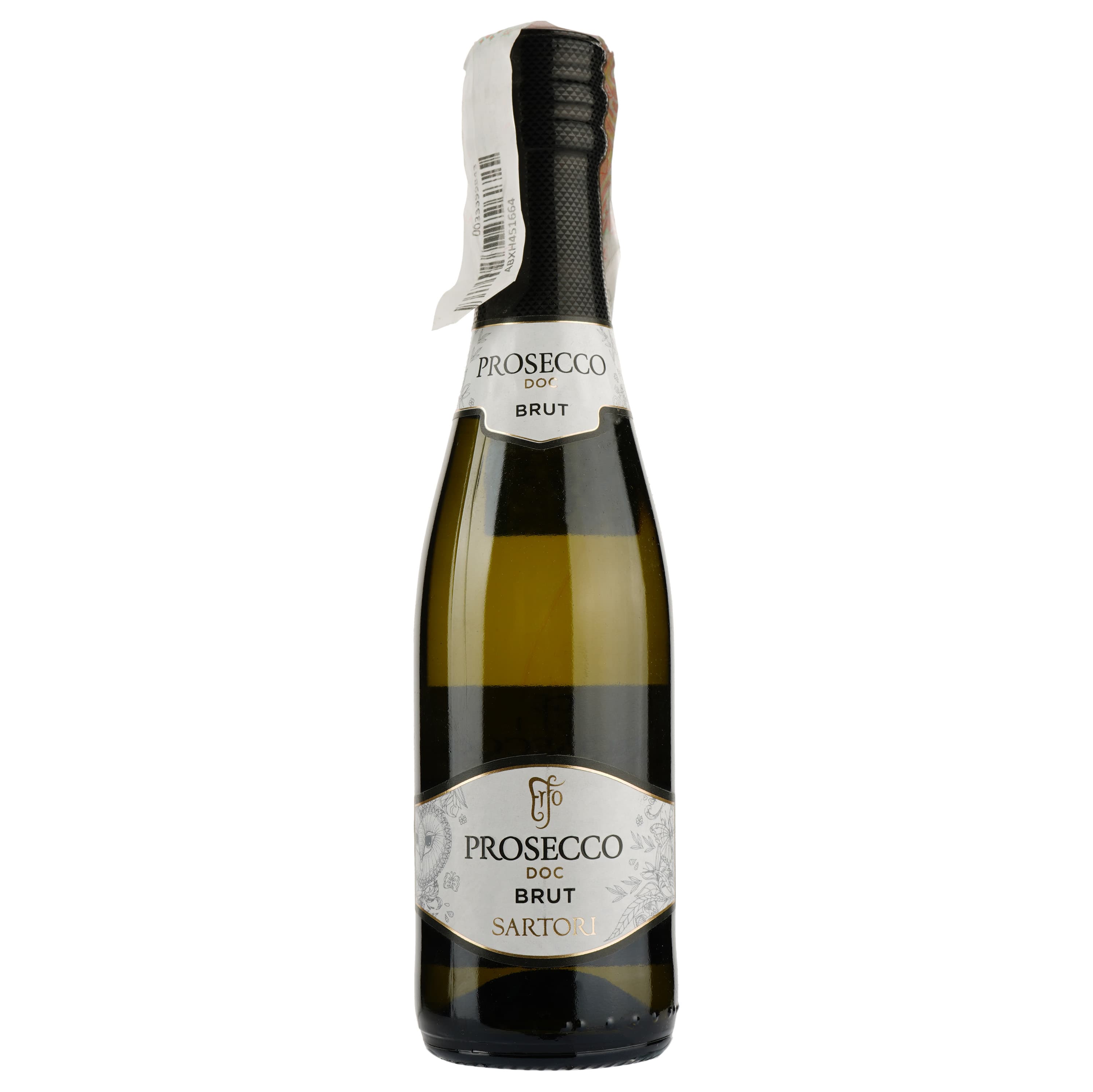 Ігристе вино Sartori Prosecco Erfo Brut, біле, брют, 0,2 л - зображення 2