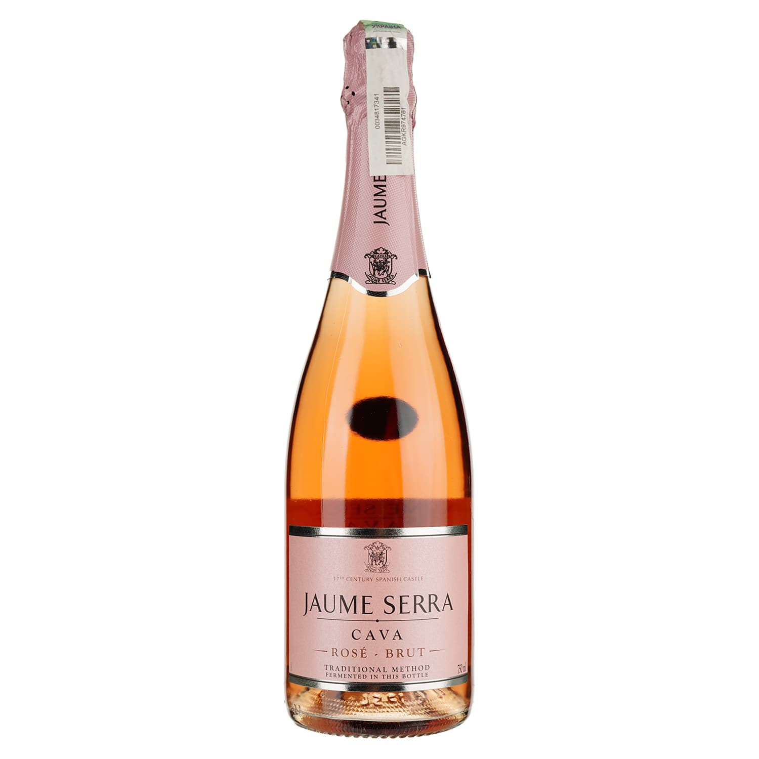 Вино ігристе Jaume Serra Cava Rosado Brut, рожеве, брют, 12%, 0,75 л (16652) - зображення 1