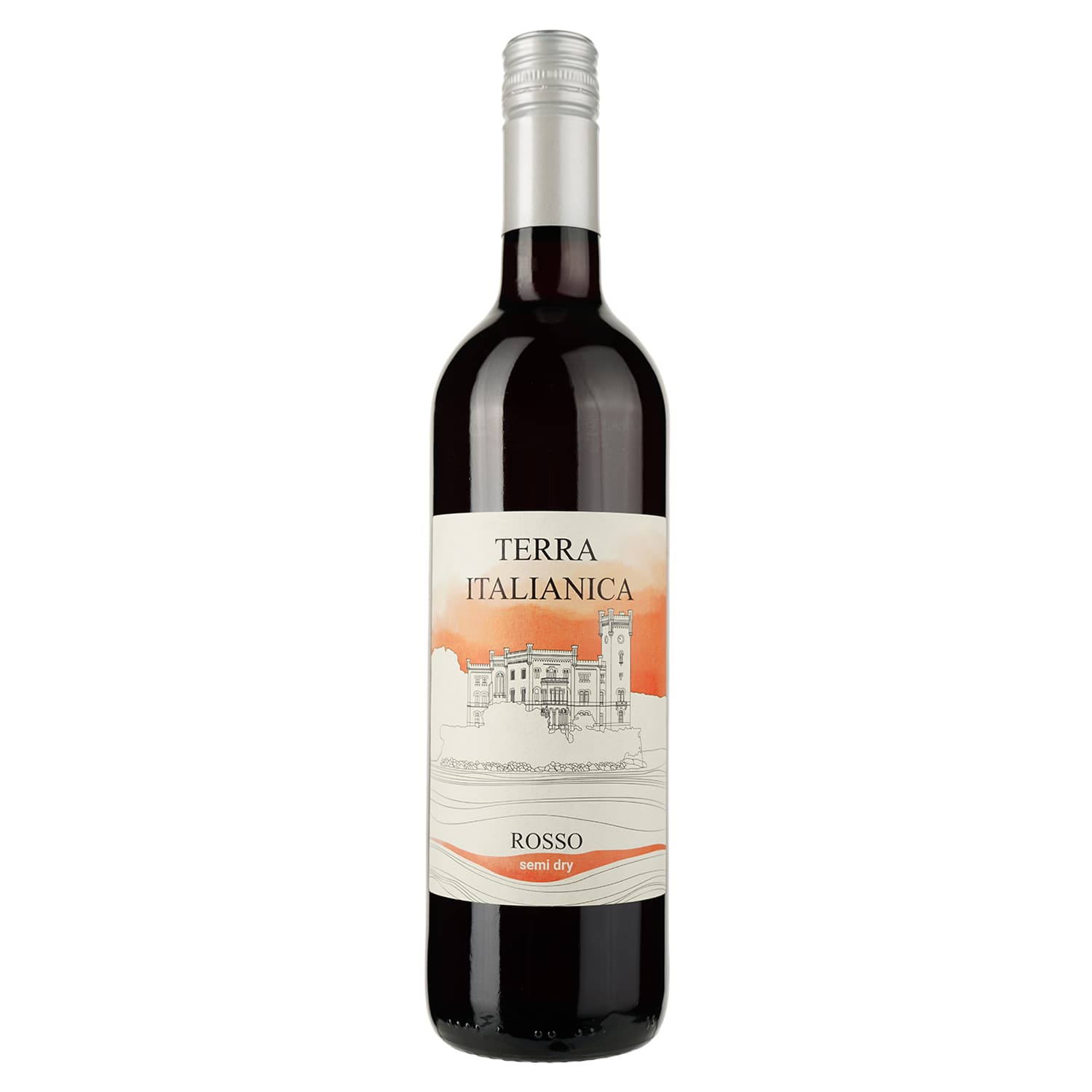 Вино Terra Italianica Rosso, червоне, напівсухе, 0,75 л - зображення 1
