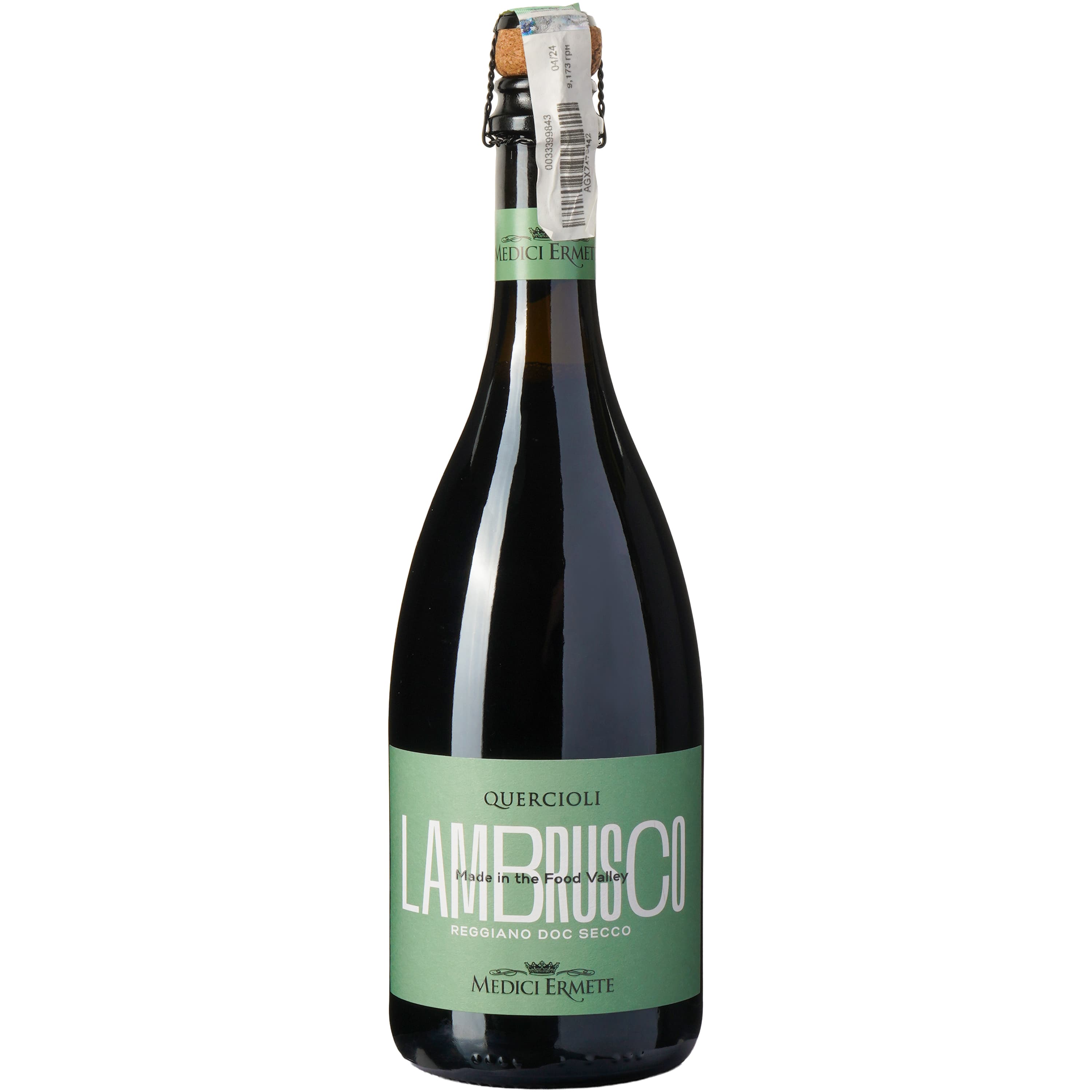 Ігристе вино Medici Ermete Quercioli Lambrusco Reggiano Frizzante DOC червоне сухе 11% 0.75 л - зображення 1