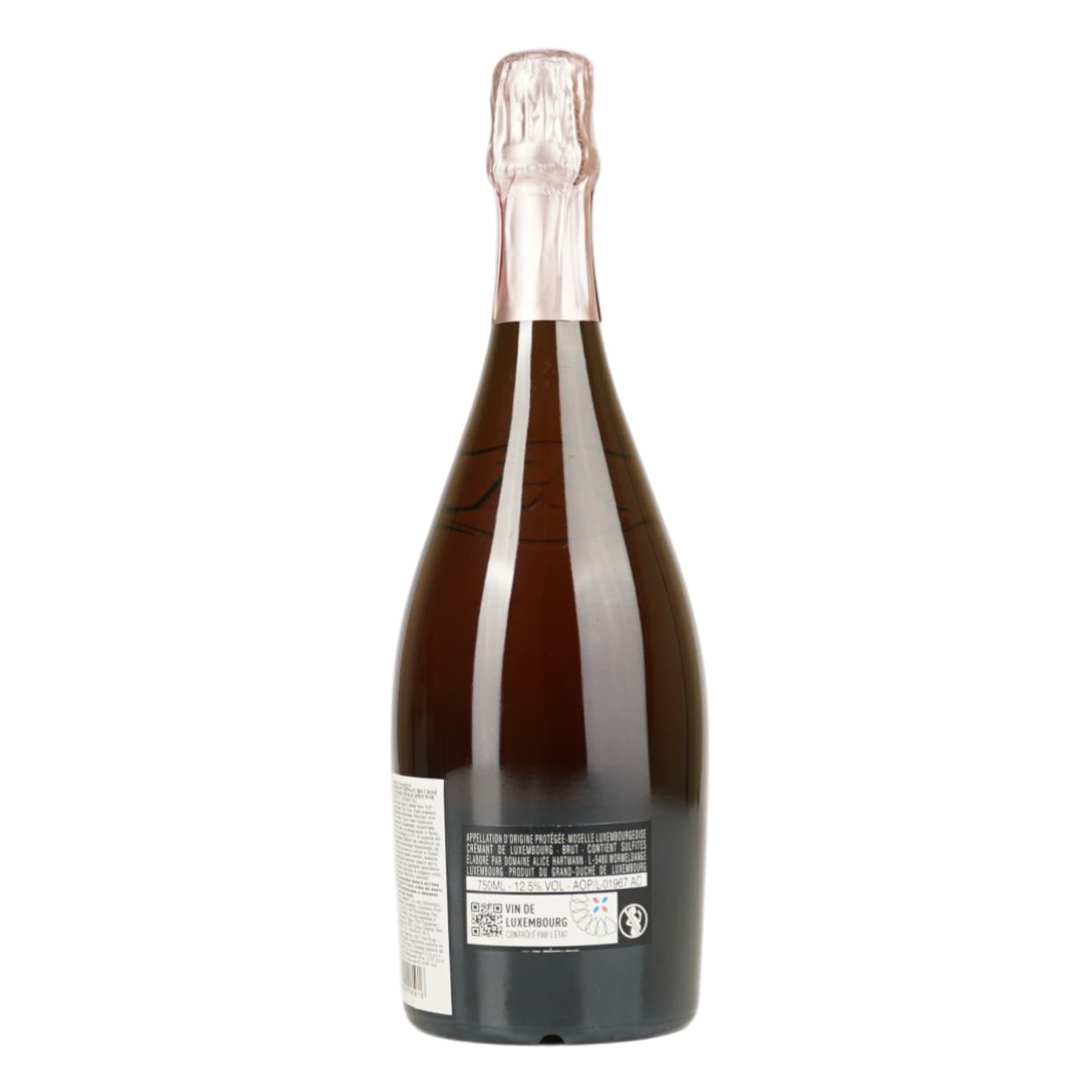 Вино ігристе Люксембург Domaine Alice Hartmann Креман Брют рожеве 0.75 л - зображення 4