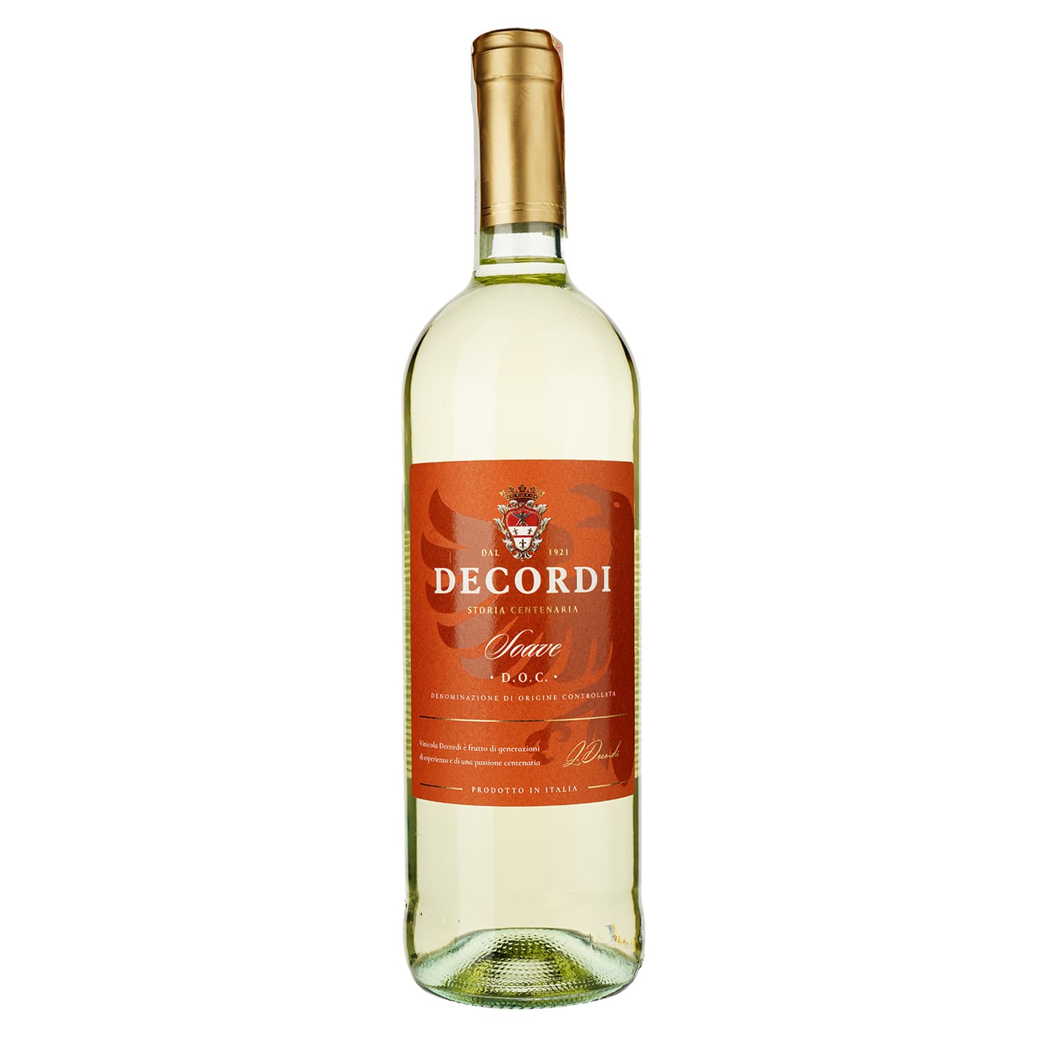 Вино Decordi Soave, біле, сухе, 11,5%, 0,75 л - зображення 1
