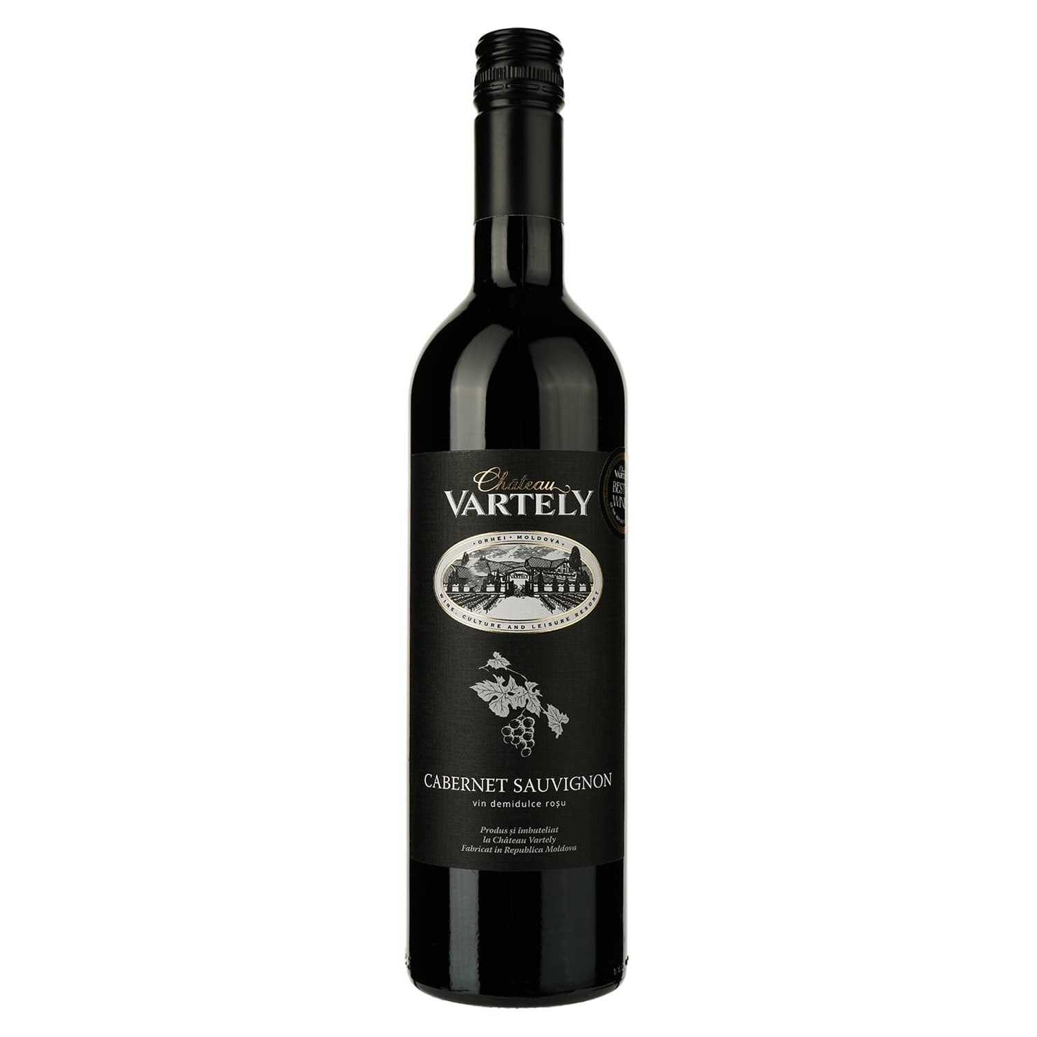 Вино Château Vartely Cabernet Sauvignon Red Semi-Sweet, червоне, напівсолодке, 0,75 л - зображення 1