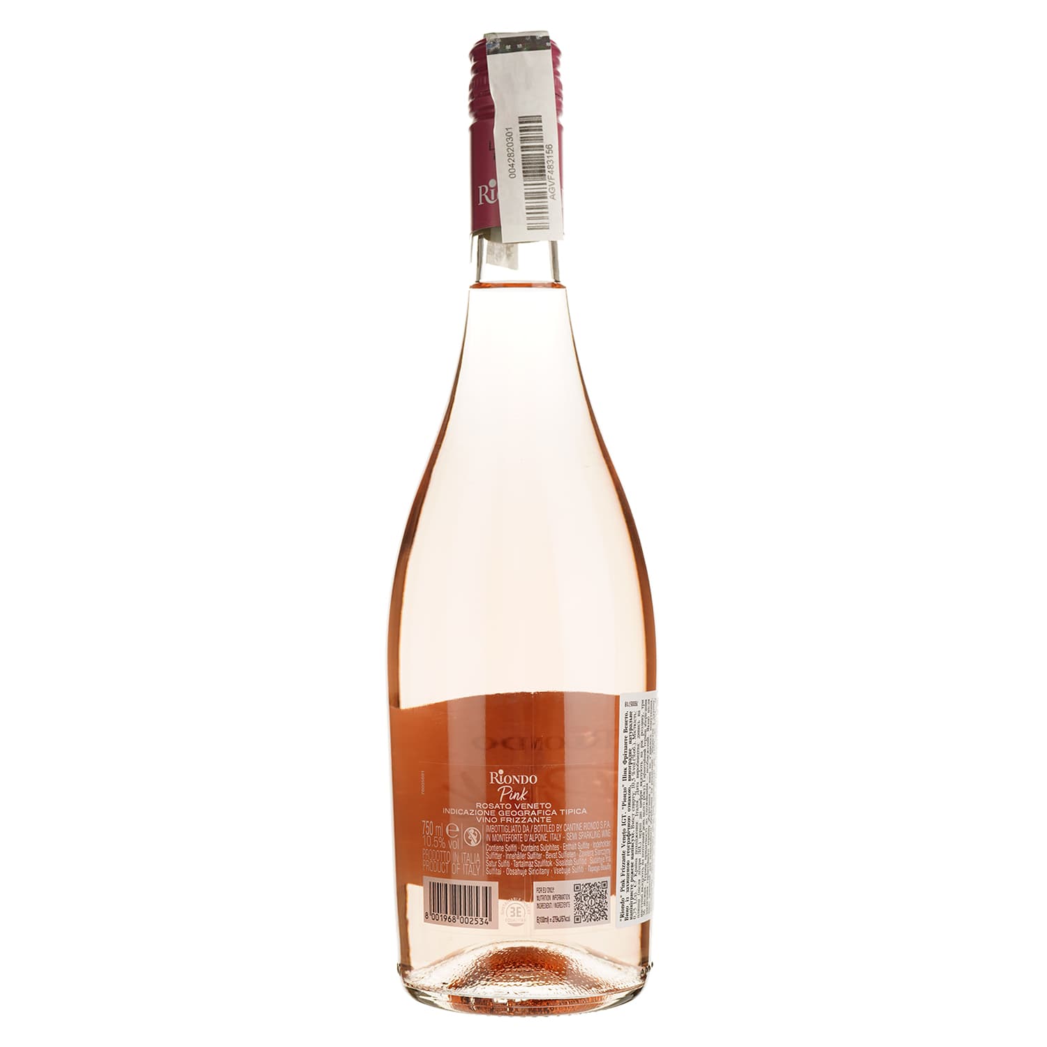 Вино напівігристе Riondo Pink Vino Frizzante Rosato рожеве напівсухе 0.75 л - зображення 2