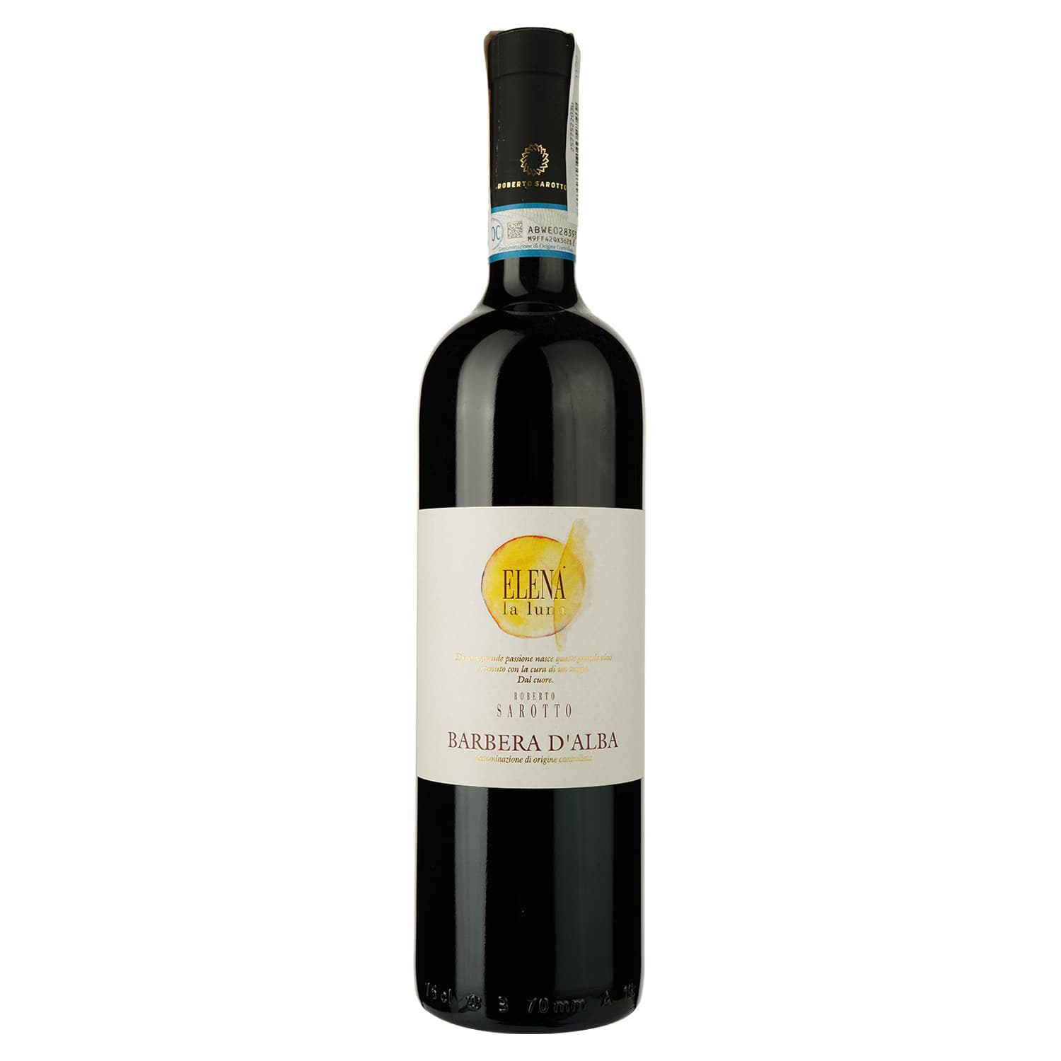 Вино Roberto Sarotto Barbera d'Alba Elena la Luna DOC, червоне, сухе, 0,75 л - зображення 1