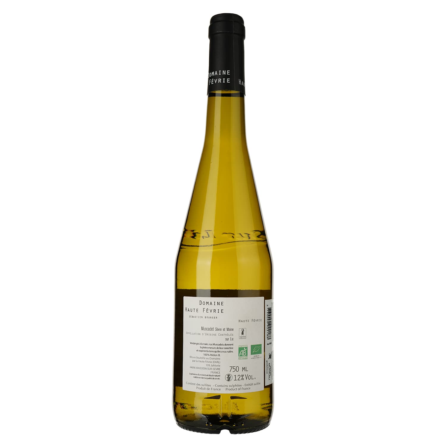 Вино Domaine Haute Fevrie Muscadet Et Fevrie, біле, сухе, 12%, 0,75 л (94363) - зображення 2