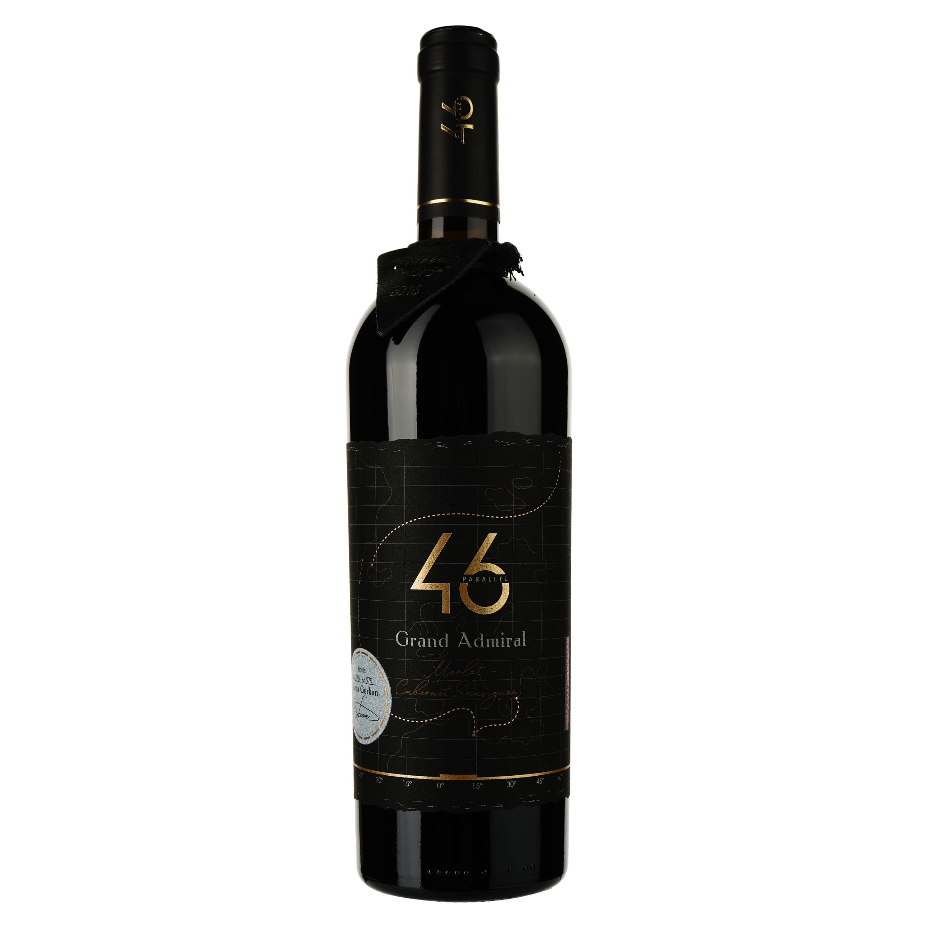 Вино 46 Parallel Grand Admiral Merlot Cabernet Sauvignon, червоне, сухе, 0,75 л - зображення 1