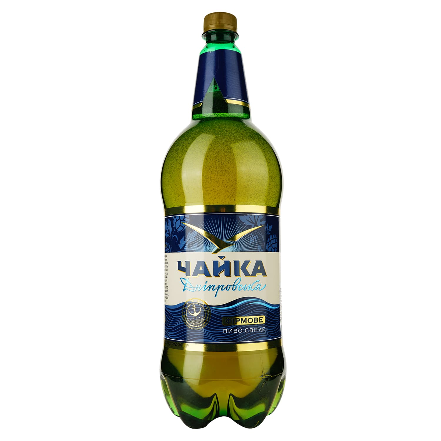Пиво Чайка Дніпровська, світле, 4,3%, 2 л (832996) - зображення 1