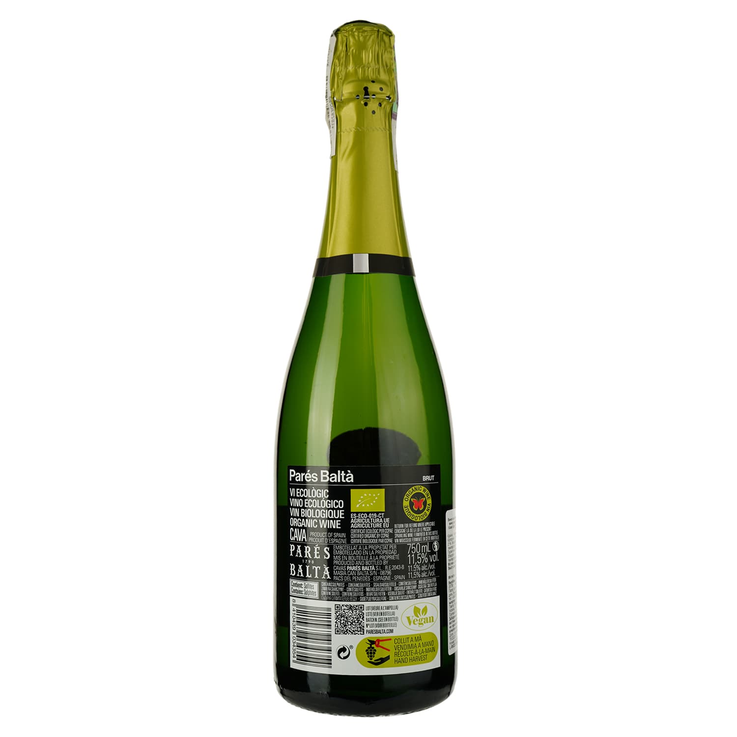 Вино ігристе Pares Balta Cava Brut, 11,5%, 0,75 л (758243) - зображення 2