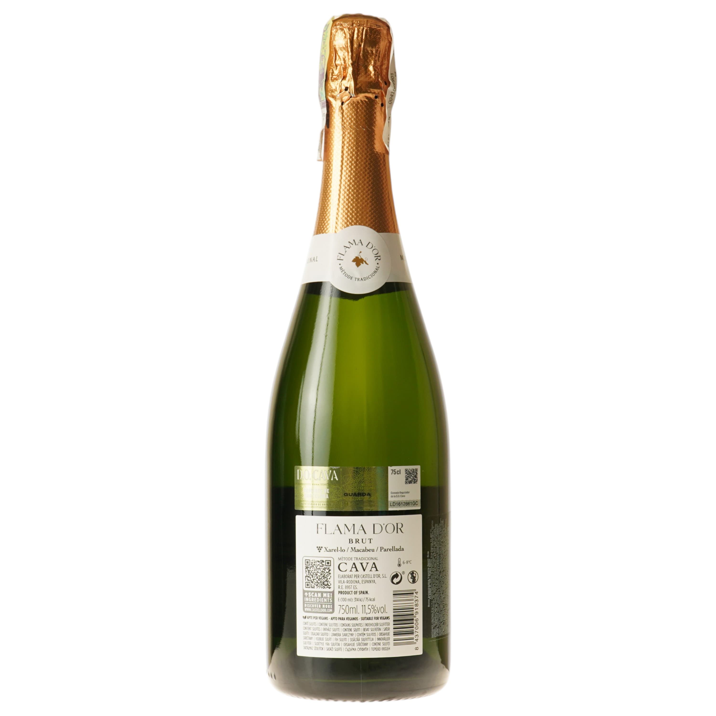 Вино ігристе Flama d'Or Cava Brut біле 11.5% 0.75 л - зображення 4