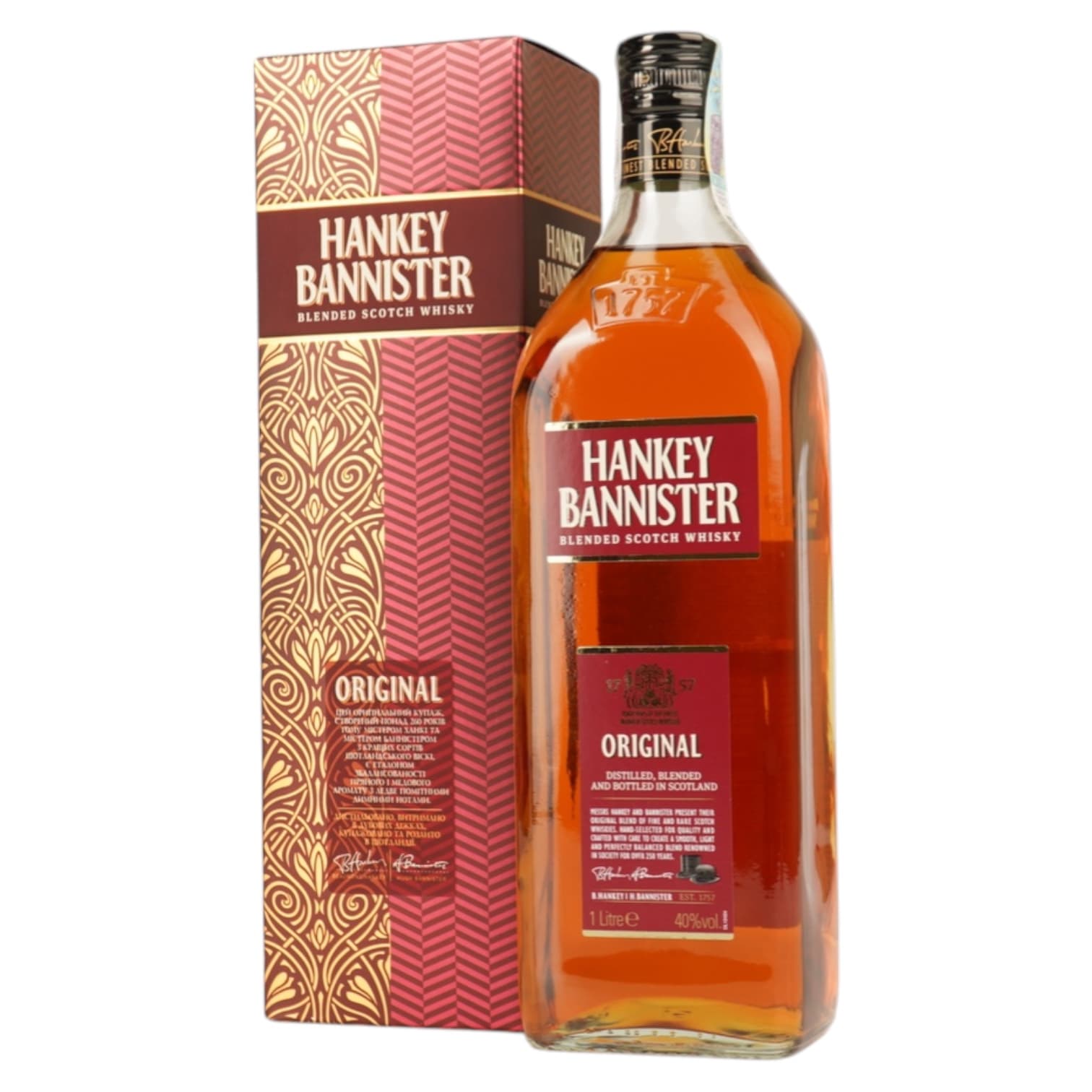 Віскі Hankey Bannister Original, у коробці, 40%, 1 л - зображення 2
