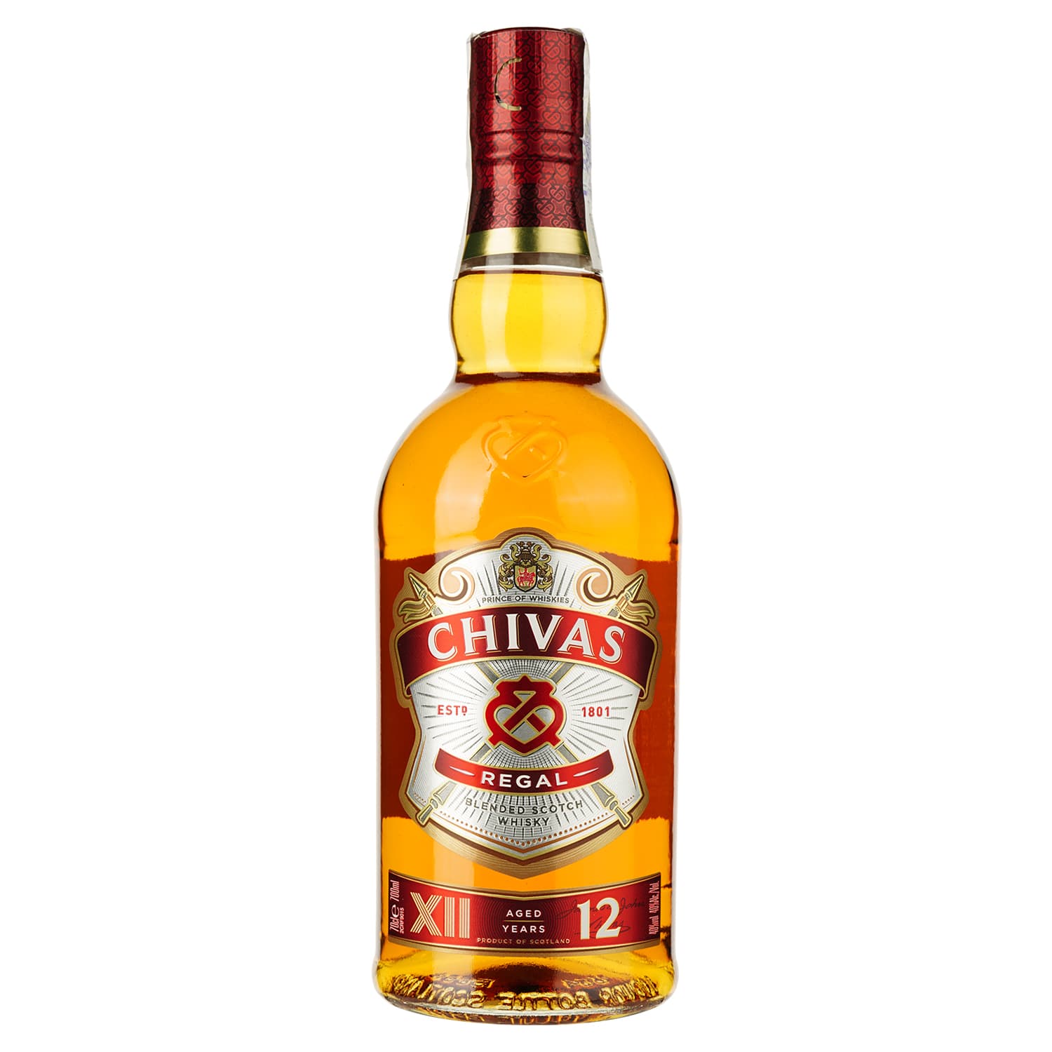Набір Віскі Chivas Regal 12 years old, 40%, 0,7 л + 2 келихи (661245) - зображення 2
