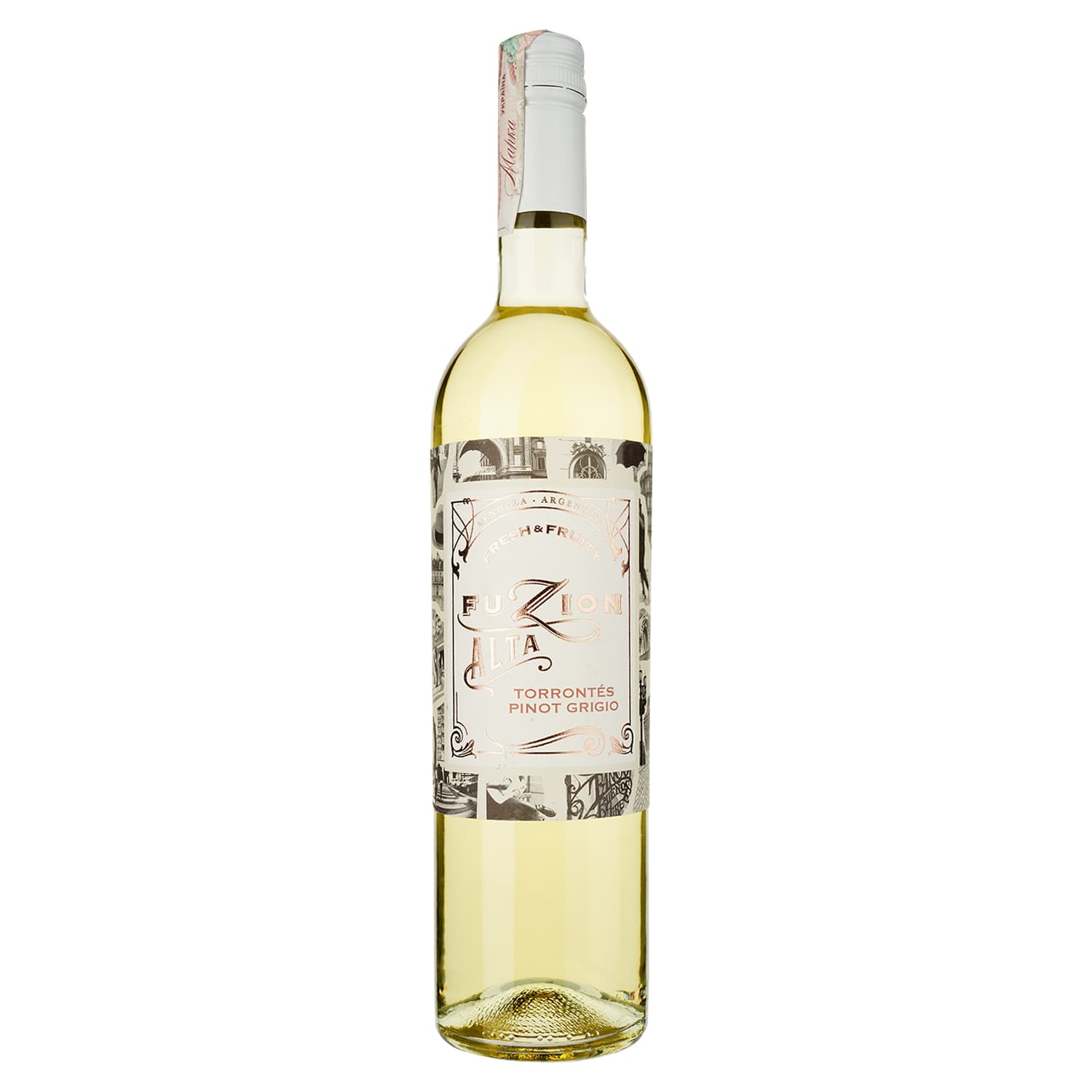 Вино Fuzion Alta Torrontes Pinot Grigio, біле, сухе, 13,5%, 0,75 л (34751) - зображення 1