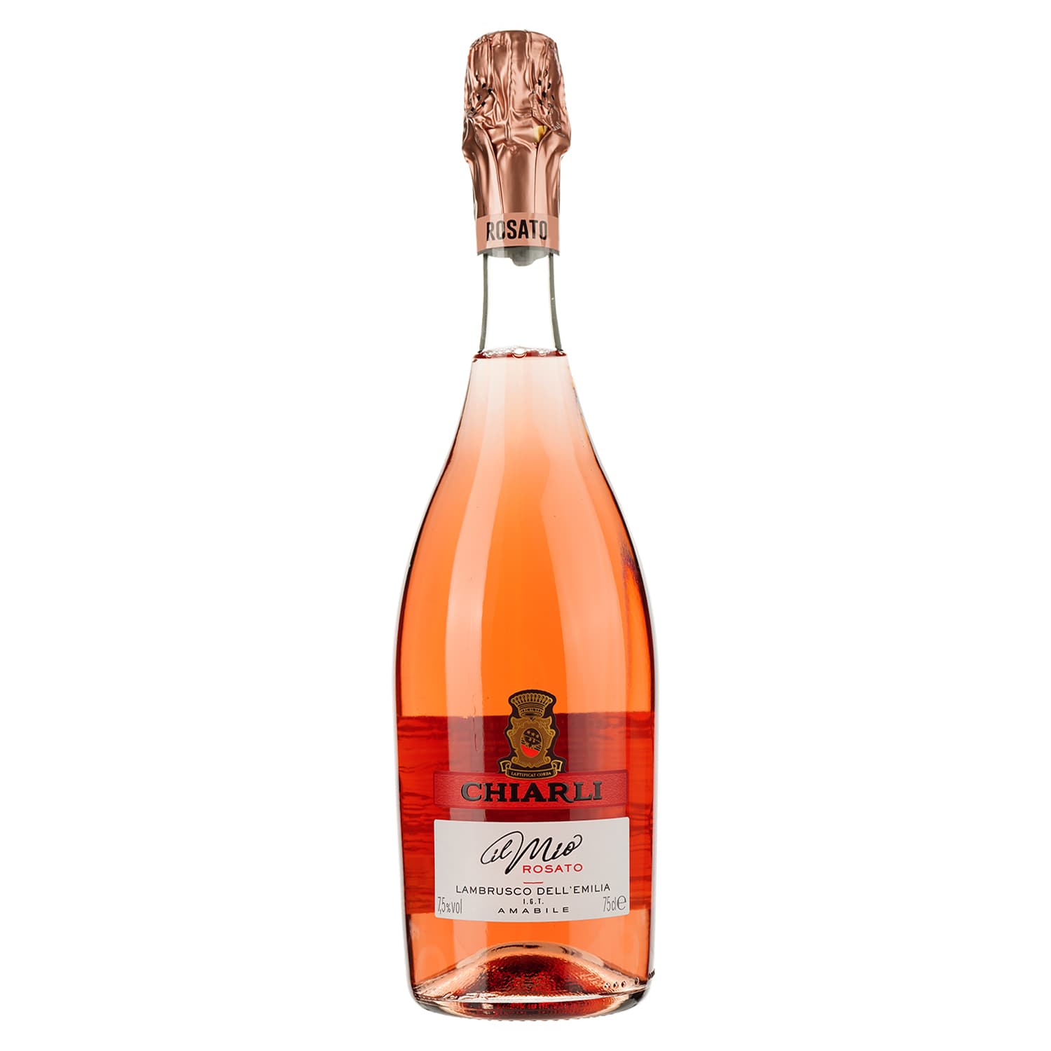 Вино ігристе Chiarli Lambrusco dell 'Emilia Rosato, рожеве, солодке, 7,5%, 0,75 л (7149) - зображення 1