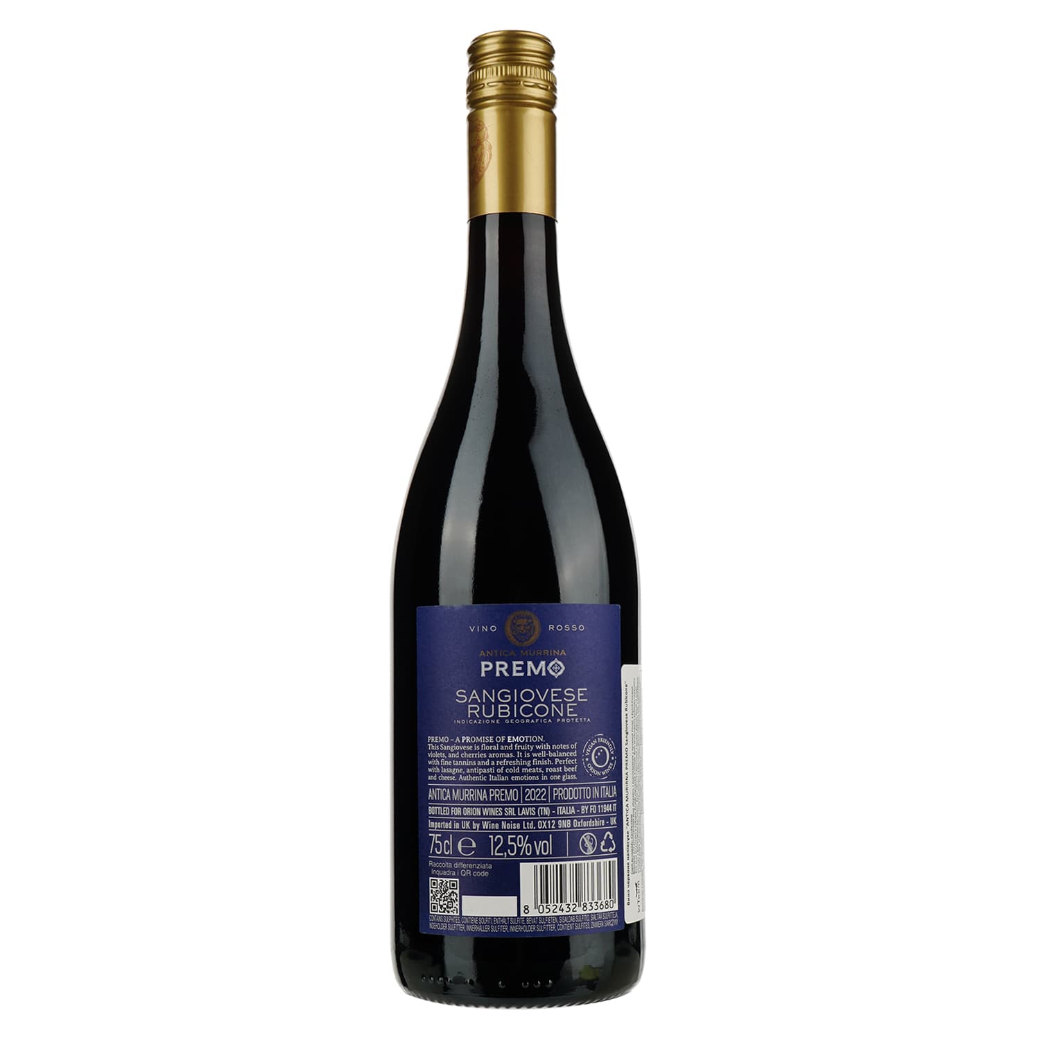 Вино Orion Wines Antica Murirna Premo Rosso Rubicone червоне напівсухе 0.75 л - зображення 2