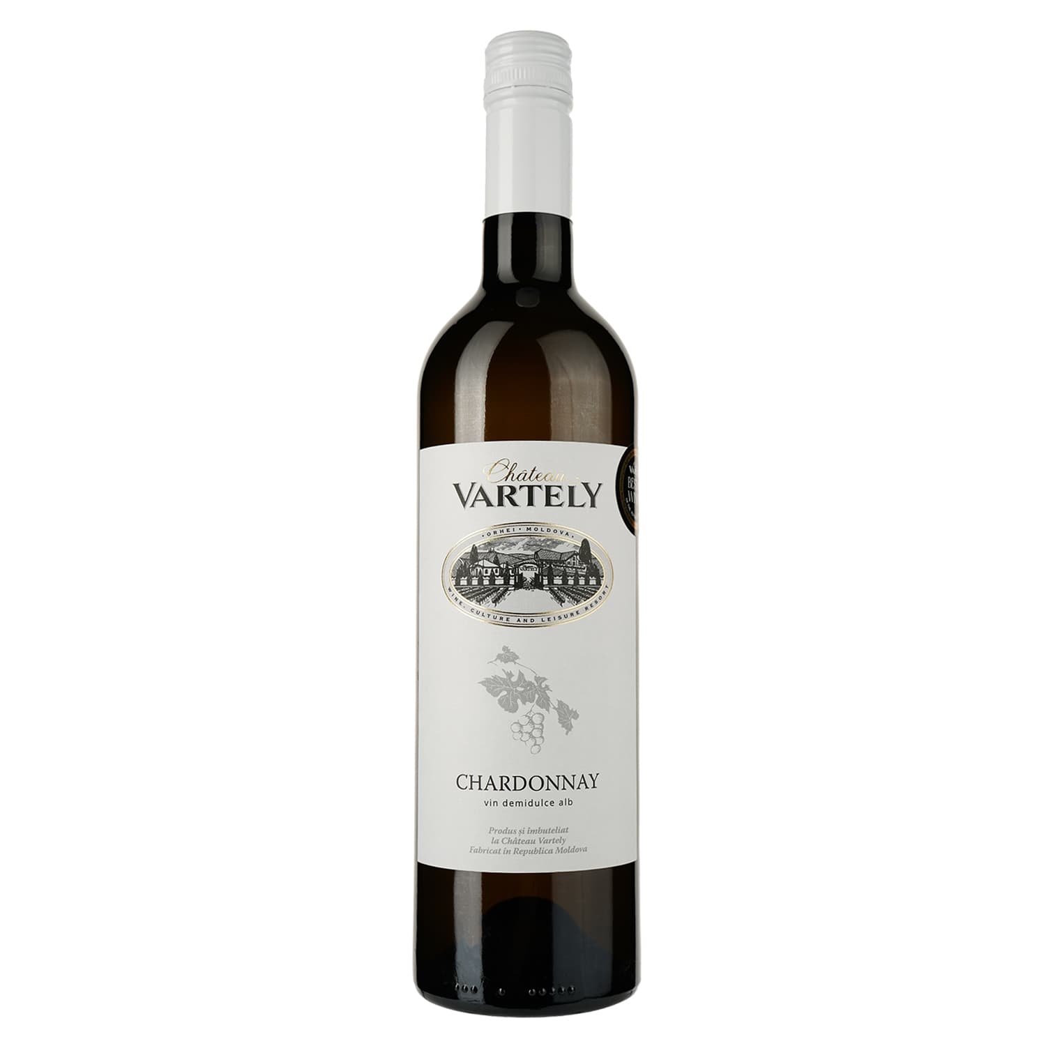 Вино Chateau Vartely Chardonnay White Semi-Sweet, біле, напівсолодке, 0,75 л - зображення 1