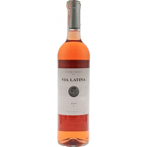Зелене вино "VINHO VERDE VIA LATINA ROSADO" рожев.н/сух 0,75л 10% (Португалія,долина Міньо,TM "Latina")