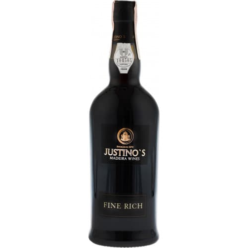 Вино "Madeira Justinos Fine Rich" 3yo біл.дес 0,75л 19% (Португалія,острів Мадейра,ТМ "Justinos")
