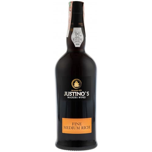 Вино "Madeira Justinos Fine Medium Rich" 3yo біл.н/сол 0,75л 19% (Португалія, острів Мадейра, ТМ "Justinos")