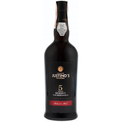 Вино "Madeira Reser.Fine Medium Rich" 5yo бiл.н/сoл 0,75л 19% (Португалія, о.Мадейра, ТМ"Justinos")
