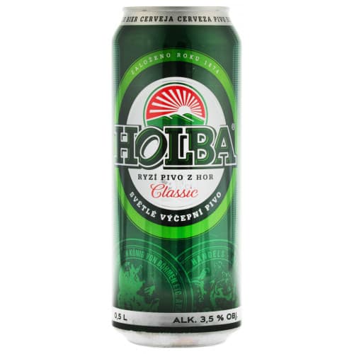 Пиво світле "Holba Classic" 0,5л 3,5% з/б (Чехія, ТМ "Holba")