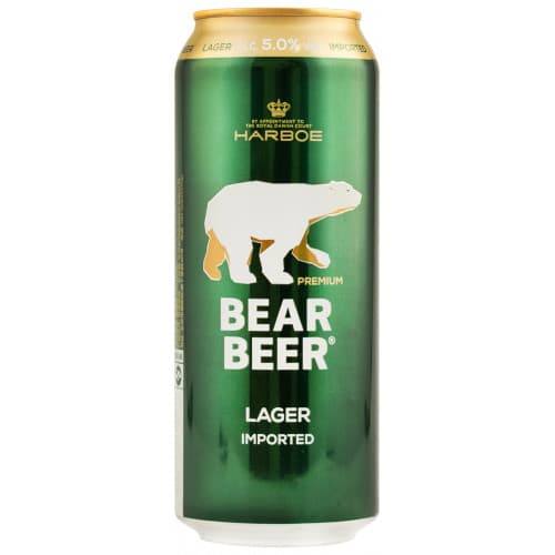 Пиво cвітле "Beаr Beer" 0,5л 5% з/б (Данія, ТМ "Beаr Beer")