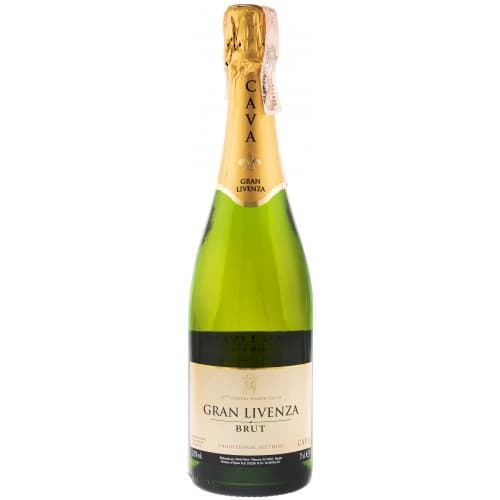 Вино ігристе "Cava Gran Livenza" біле брют 0,75 л 11,5% (Іспанія, Каталонія, ТМ "Garcia Carrion")