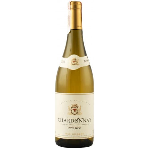 Вино "Chardonnay IGP Pays " біл.сух 0,75л 13% (Франція,Лангедок-Руссільон,ТМ "Max Gilbert")