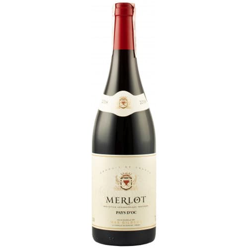 Вино "Merlot IGP Pays" черв.сух 0,75л 14,5% (Франція,Лангедок-Руссільон,ТМ "Max Gilbert")