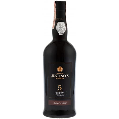 Вино "Madeira Reser.Fine Rich" 5yo бiл.дес 0,75л 19% (Португалія, о.Мадейра, ТМ"Justinos")