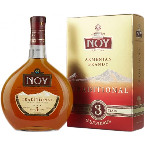 Коньяк "Ной Традиційний 3 роки" 0,5л 40% кор (Вірменія, ТМ "Ной")