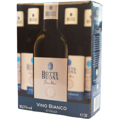 Вино "Vino Bianco D'Italia" бiл.н/сух 3л 10,5% (Італія, Емілія-Романія, ТМ "Botte Buona")