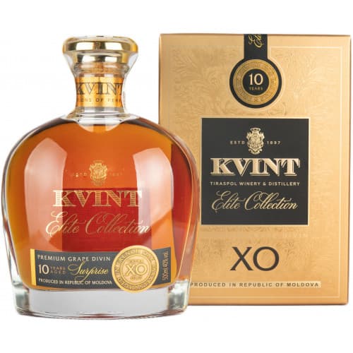 Коньяк "Kvint Surprise 10YO XO" 0,5л 40% кор (Молдавія, ТМ "Kvint")